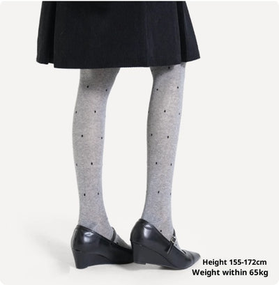 Pantimedias Transparentes Estilo Japonés con Lunares Blancos - Image 5