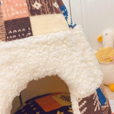 Cama Térmica de Lana para Gatos - Nido Acogedor Año Nuevo - Image 6