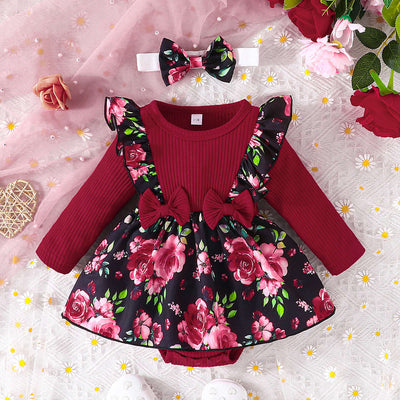 Vestido de Bebé Triangular Estampado Floral - Image 10