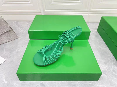 Sandalias de Tacón Alto Stiletto con Correa y Piel de Oveja - Image 16