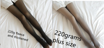 Leggings Térmicos Translúcidos Talla Grande con Forro Polar para Invierno - Image 16