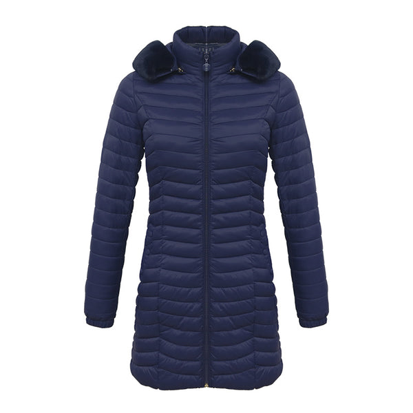 Abrigo Acolchado Ultraligero para Invierno - Parka Larga de Algodón Mujer - Image 6