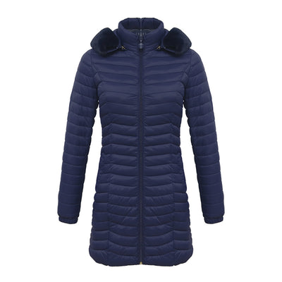 Abrigo Acolchado Ultraligero para Invierno - Parka Larga de Algodón Mujer - Image 6
