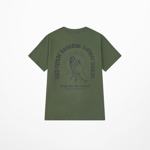 Camiseta Negra Estampado Cartoon Funeral