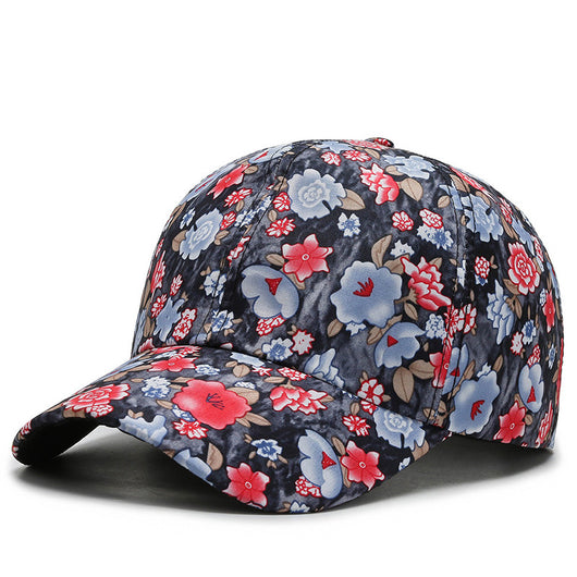 Gorra de Béisbol de Algodón con Flores Pequeñas - Protección Solar Versátil - Image 12