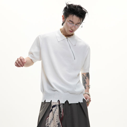 Polo Slim Fit con Efecto Frío y Cierre Oblicuo - Image 6