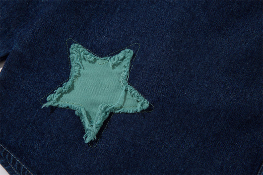 Camisa Denim con Bordado de Estrella de Cinco Puntas - Diseño Personalizado - Image 8