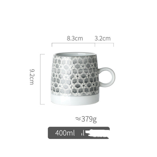 Taza de Cerámica Artesanal con Relieve Pastoril Retro - Image 25