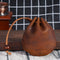 Monedero Retro Vintage de Cuero Genuino - Bolsillo Compacto para Monedas