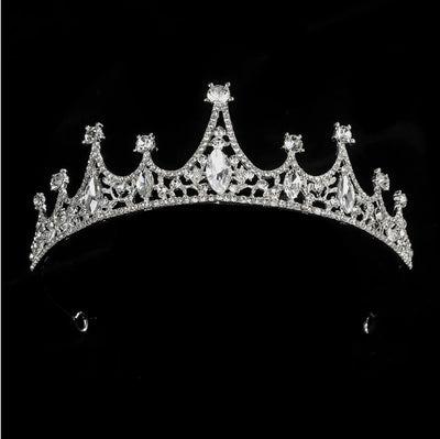 Tiara Nupcial Princesa Coreana con Corona de Diamantes - Image 5