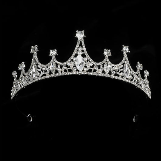 Tiara Nupcial Princesa Coreana con Corona de Diamantes - Image 5