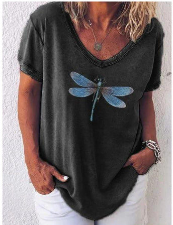 Playera Tie-Dye Cuello V para Mujer - Manga Corta - Image 8