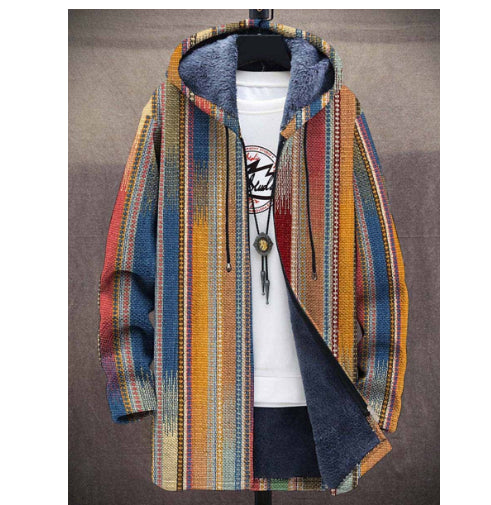 Chaqueta de Cuello Parado con Estampado Digital para Hombre - Image 20