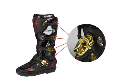 Botas de Motociclismo Antideslizantes con Protección Reforzada - Image 18