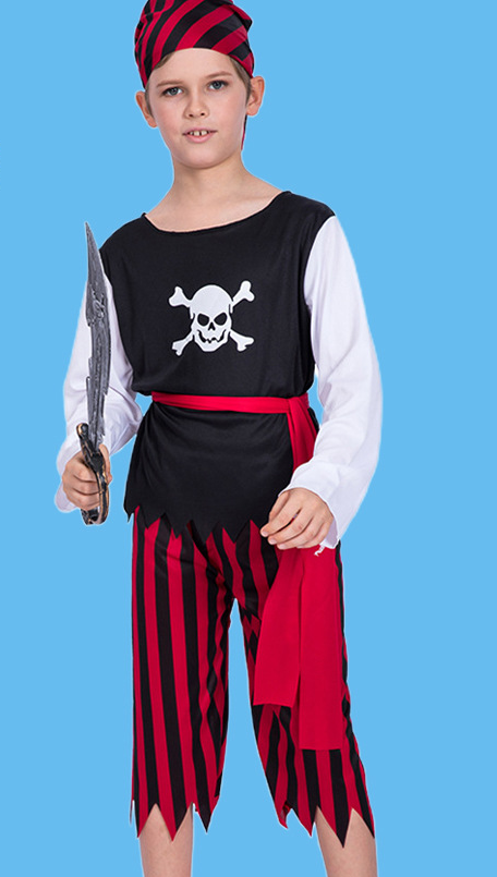 Disfraz de Pirata Calavera para Niño - Cosplay Halloween - Image 3