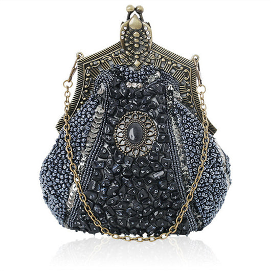 Bolso de Noche Vintage con Cuentas Brillantes - Image 28