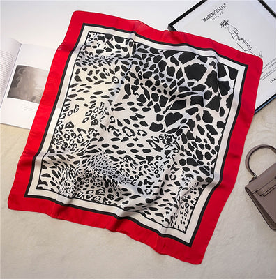 Pañuelo de Seda Estampado Paisley Negro - Cinturón Decorativo y Banda para Cabello - Image 19