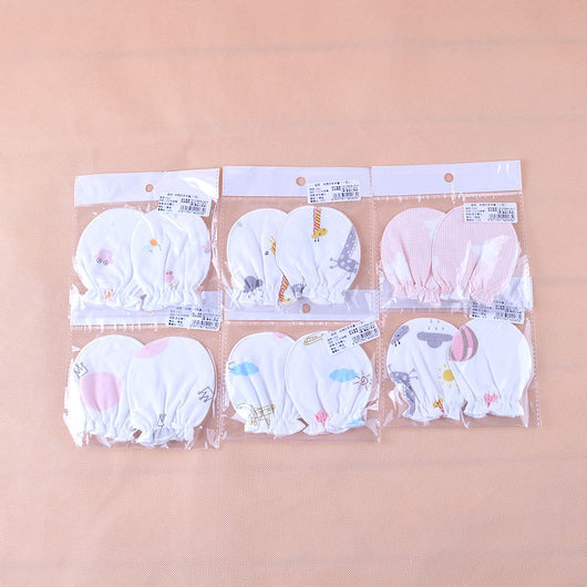 Manoplas Antiarañazos de Algodón Estampadas para Bebé - Image 5