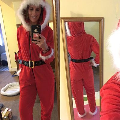 Disfraz Jumpsuit Navideño Rojo - Image 9