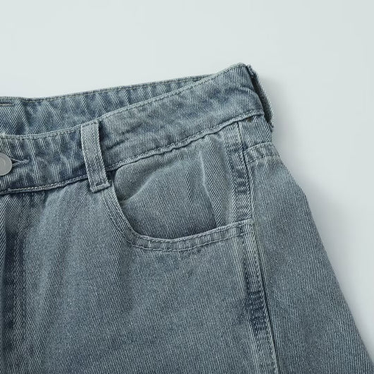 Pantalones Vaqueros Rectos de Talle Medio para Mujer - Corte Ancho Verano - Image 21