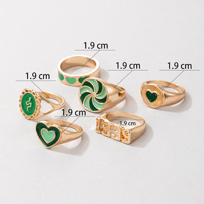 Set de 6 Anillos Serpentina Vintage 1999 - Colección Inspiración Retro - Image 6