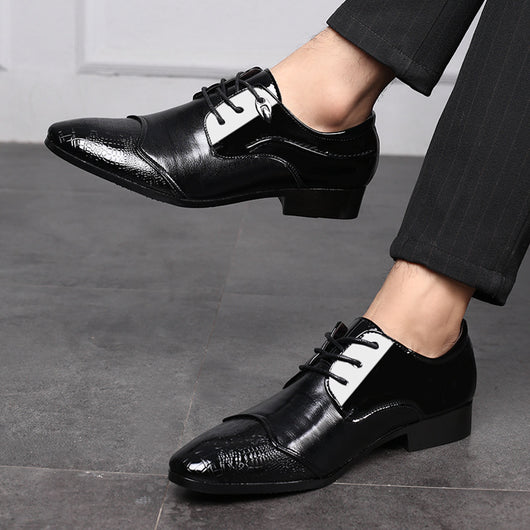 Zapatos Formales de Cuero con Cordones - Estilo Británico Elegante - Image 9