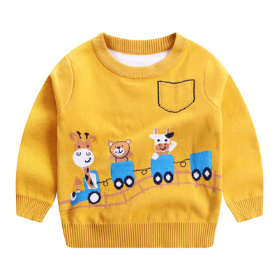 Polera de Punto Doble Capa para Niño en Algodón Color Ante - Image 12