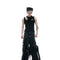 Unisex Vest with Metal Details - Fitted Sleeveless T-Shirt