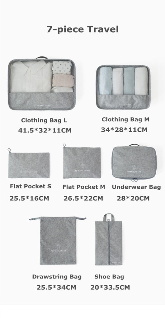 Set de 7 Bolsas Organizadoras de Viaje Premium - Image 11