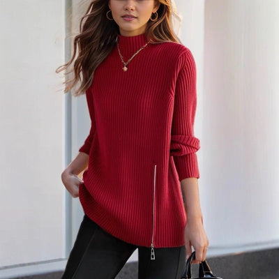 Suéter Cuello Alto Suelto para Mujer - Abrigo Tejido Versátil - Image 3