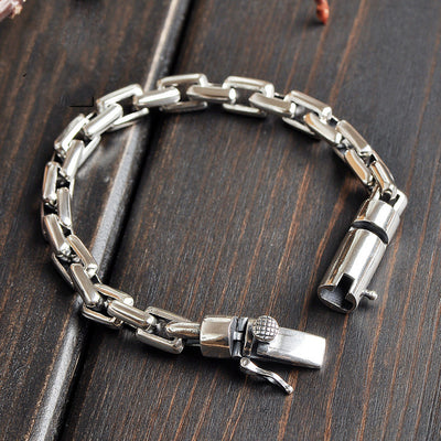 Pulsera de Plata Esterlina S925 Vintage para Parejas - Hombre y Mujer - Image 4