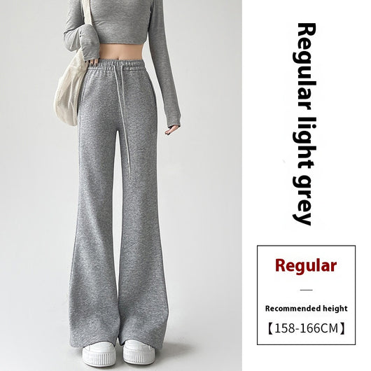 Pantalones Deportivos Acampanados Forrados en Fleece para Mujer - Cintura Alta Reductora - Image 21