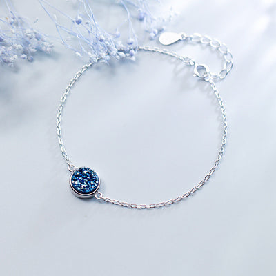 Pulsera de Plata S925 Estilo Cianita Sintética Mujer Coreano - Image 8