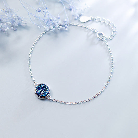 Pulsera de Plata S925 Estilo Cianita Sintética Mujer Coreano - Image 8