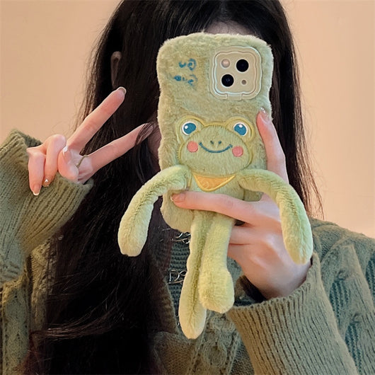 Funda de Celular Rana Peluda Extraíble con Diseño Cartoon - Image 21