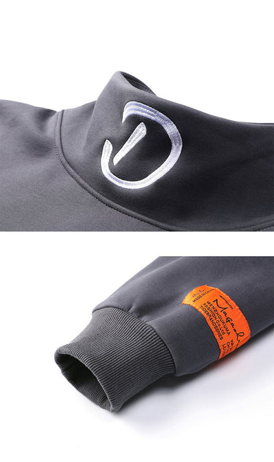 Sudadera Cuello Alto Holgada con Bordado - Image 16