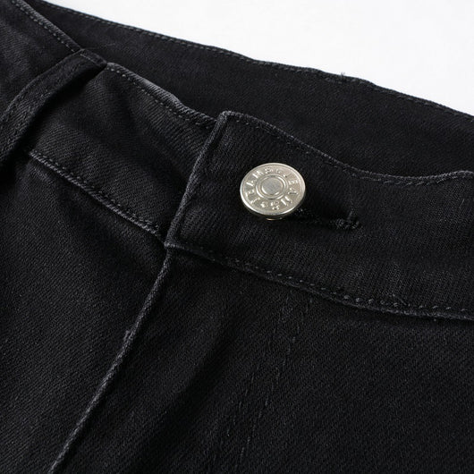 Jeans Rotos con Parches Elásticos de Moda - Image 5