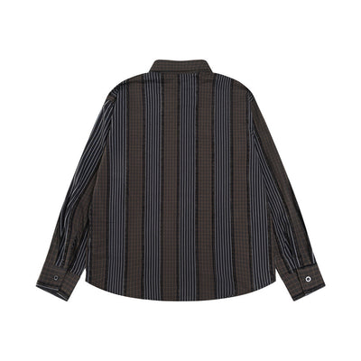 Camisa de Manga Larga con Contraste de Colores para Hombre - Image 9