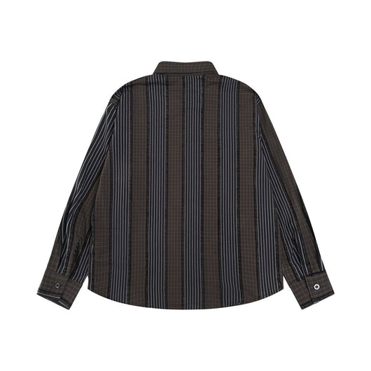 Camisa de Manga Larga con Contraste de Colores para Hombre - Image 9
