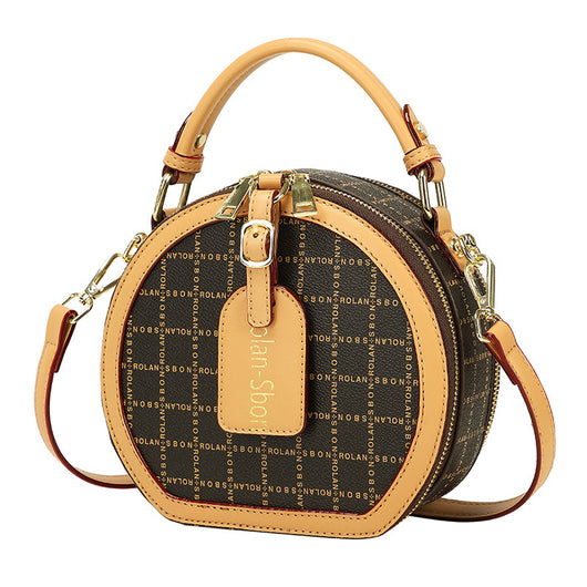 Bolso Redondo Retro Vintage - Cartera Compacta para Diario - Image 7
