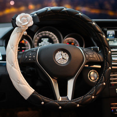 Funda Universal para Volante de Auto con Diseño Camelia - Image 3