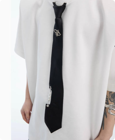 Camiseta Manga Corta Diseño Costura Nicho Color Sólido - Image 11