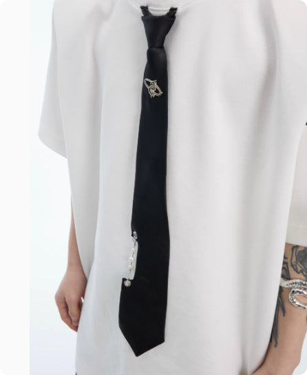 Camiseta Manga Corta Diseño Costura Nicho Color Sólido - Image 11