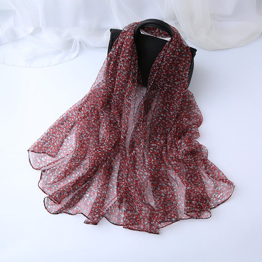 Pañuelo de Seda Decorativo Versátil para Mujer - Image 6