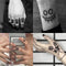 Tatuaje Temporal Cuadrado Rosa Oscuro Love Payaso