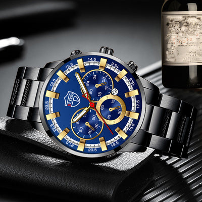 Reloj de Cuarzo Luminoso para Hombre - Elegancia Empresarial - Image 31