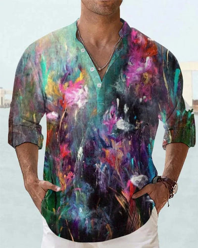 Polo Manga Larga con Impresión Digital 3D para Hombre - Image 16