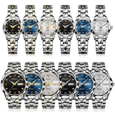 Reloj Mecánico Elegante de Gran Esfera para Parejas - Image 7