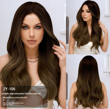 Peluca Larga Efecto Cabello Natural 60cm - Línea de Cabello Realista para Presentadoras - Image 22