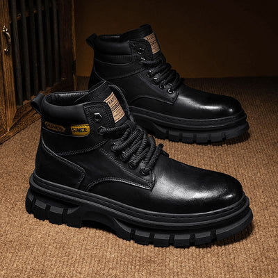 Botas Martin Altas para Hombre Estilo Británico de Trabajo - Image 3